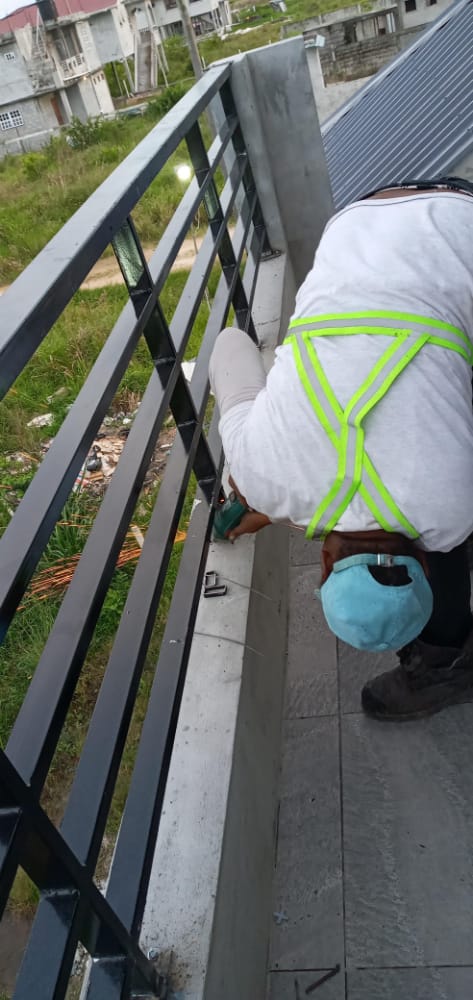 Balcony railing installation